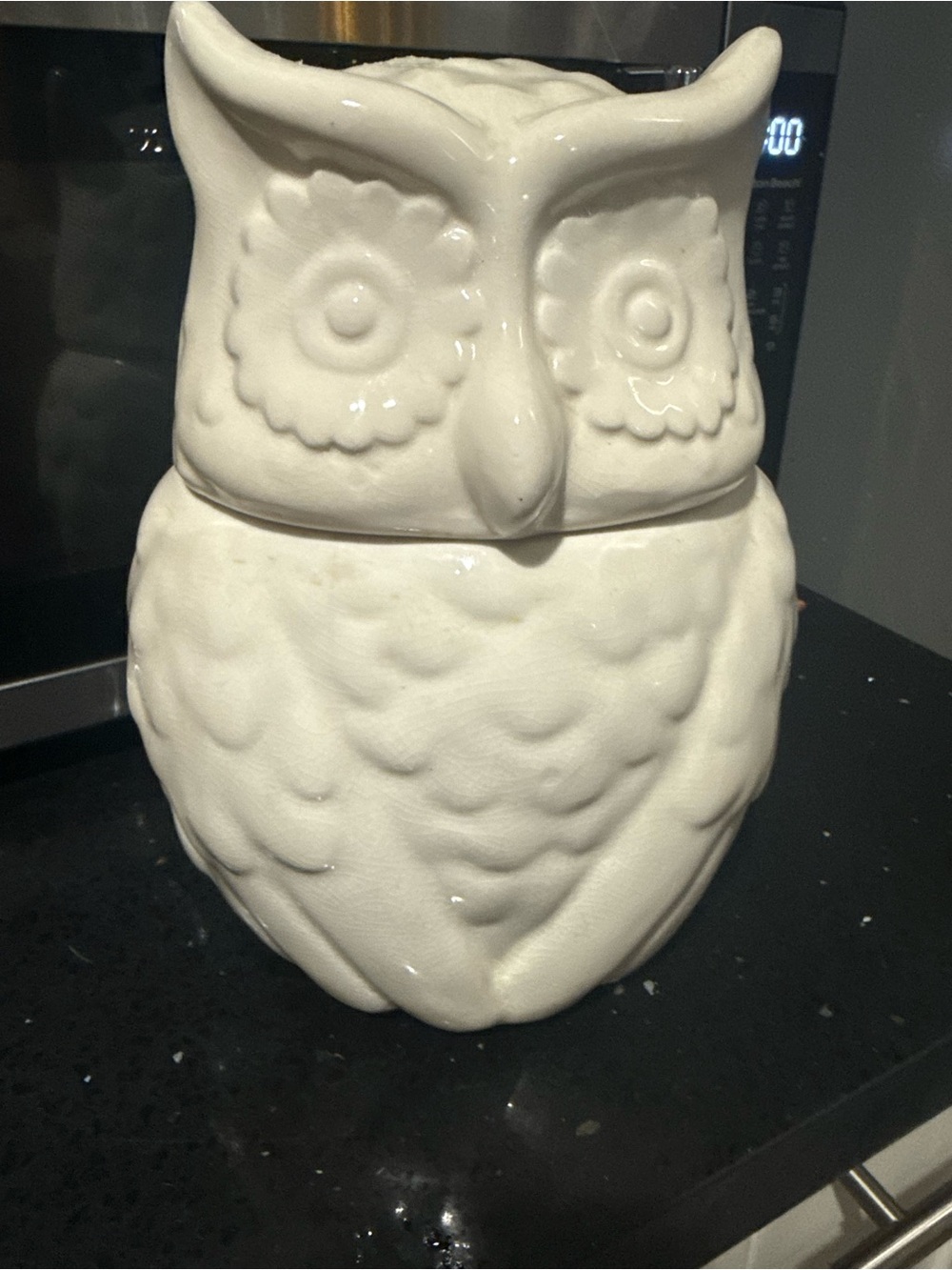 Threshold White Ceramic Owl Cookie Jar